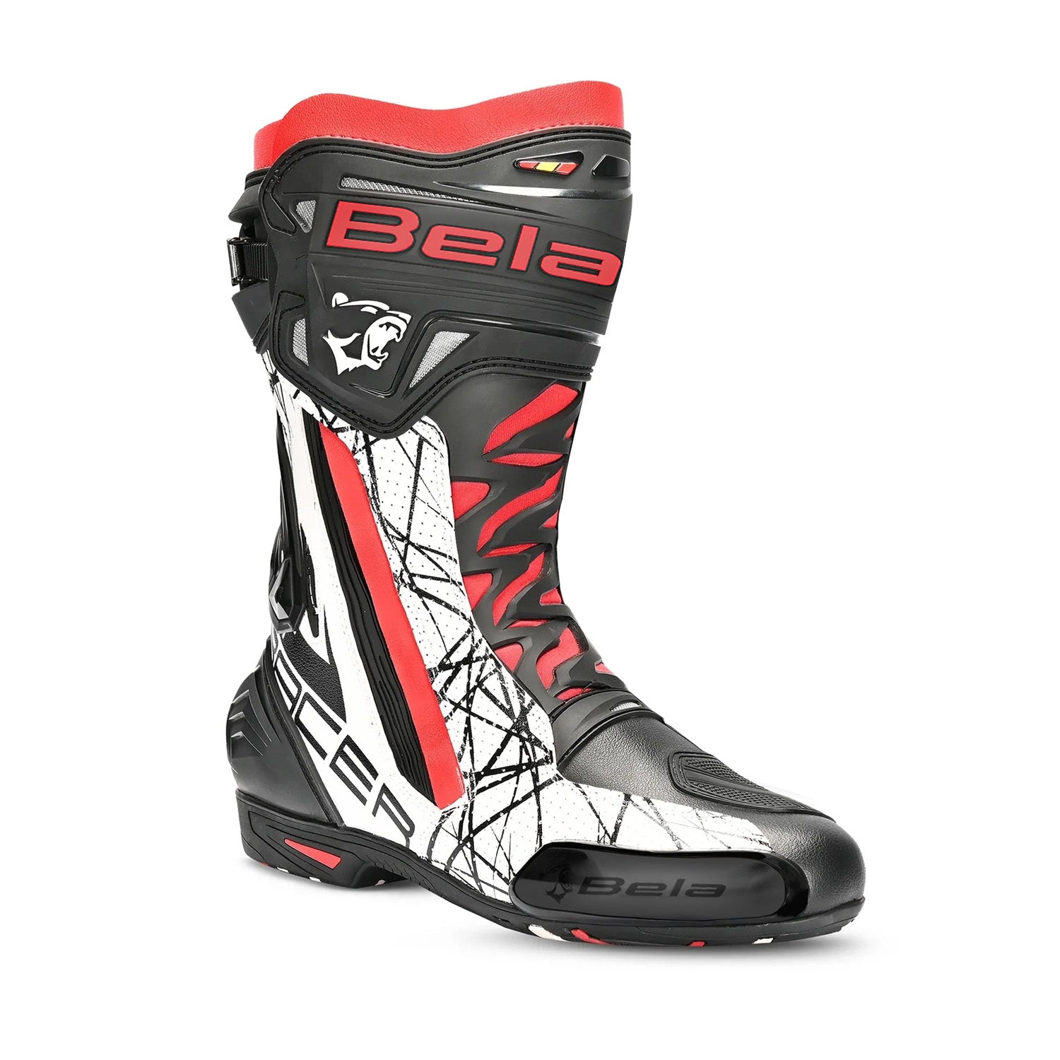 BELA  AIR RIDER RACING STIVALI MOTO NERO ROSSO 