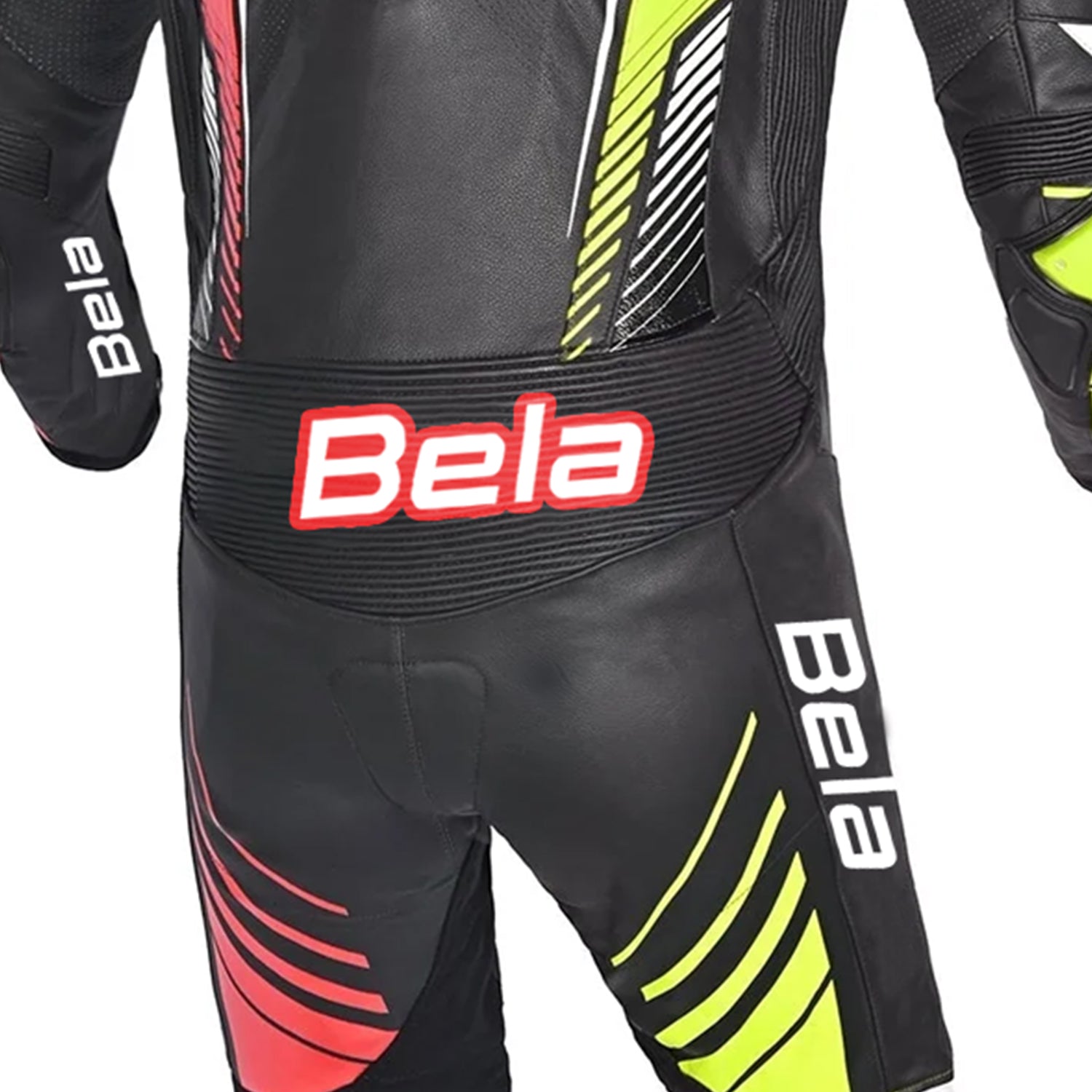 BELA ARAGON 1PC TUTA DE MOTO NERO ROSSO GIALLO 