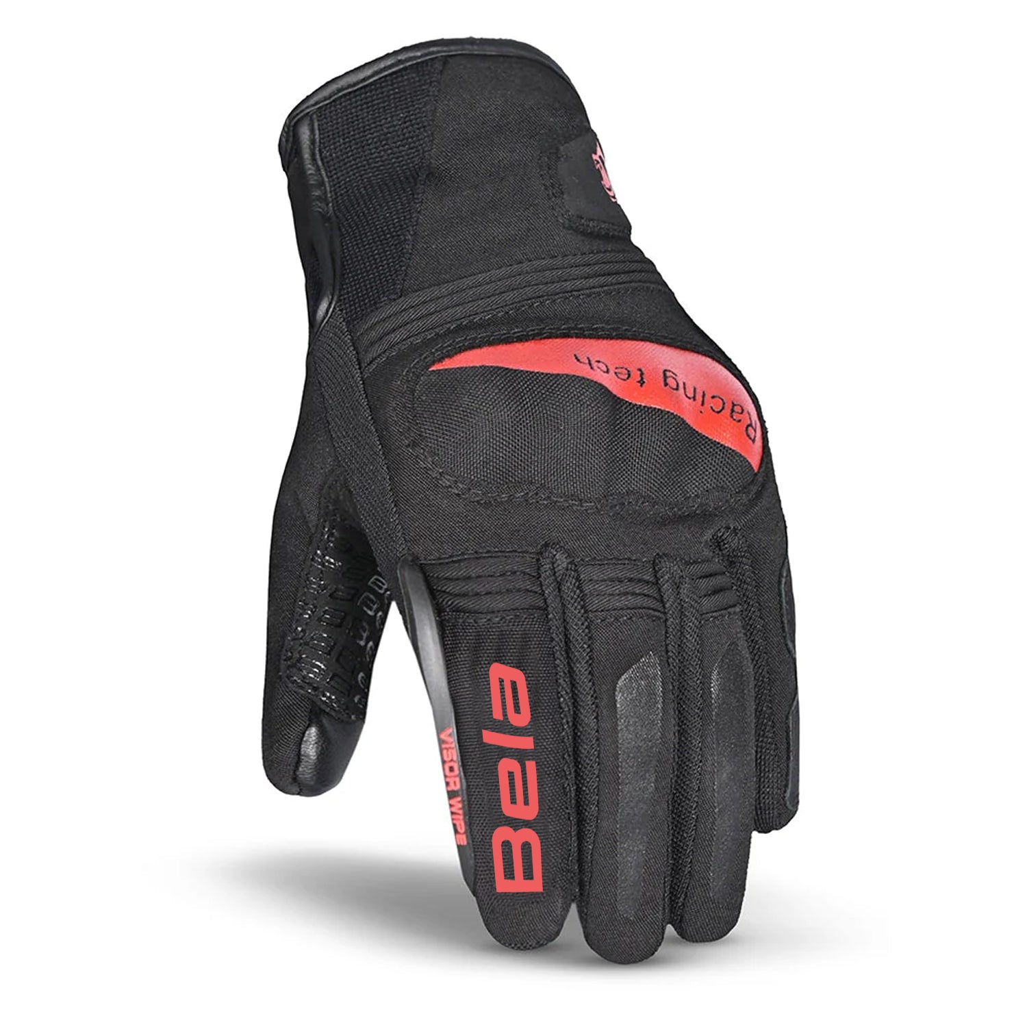 BELA BOOM WP GUANTI DONNA INVERNALI NERO ROSSO 