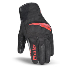 BELA BOOM WP GUANTI DONNA INVERNALI NERO ROSSO 