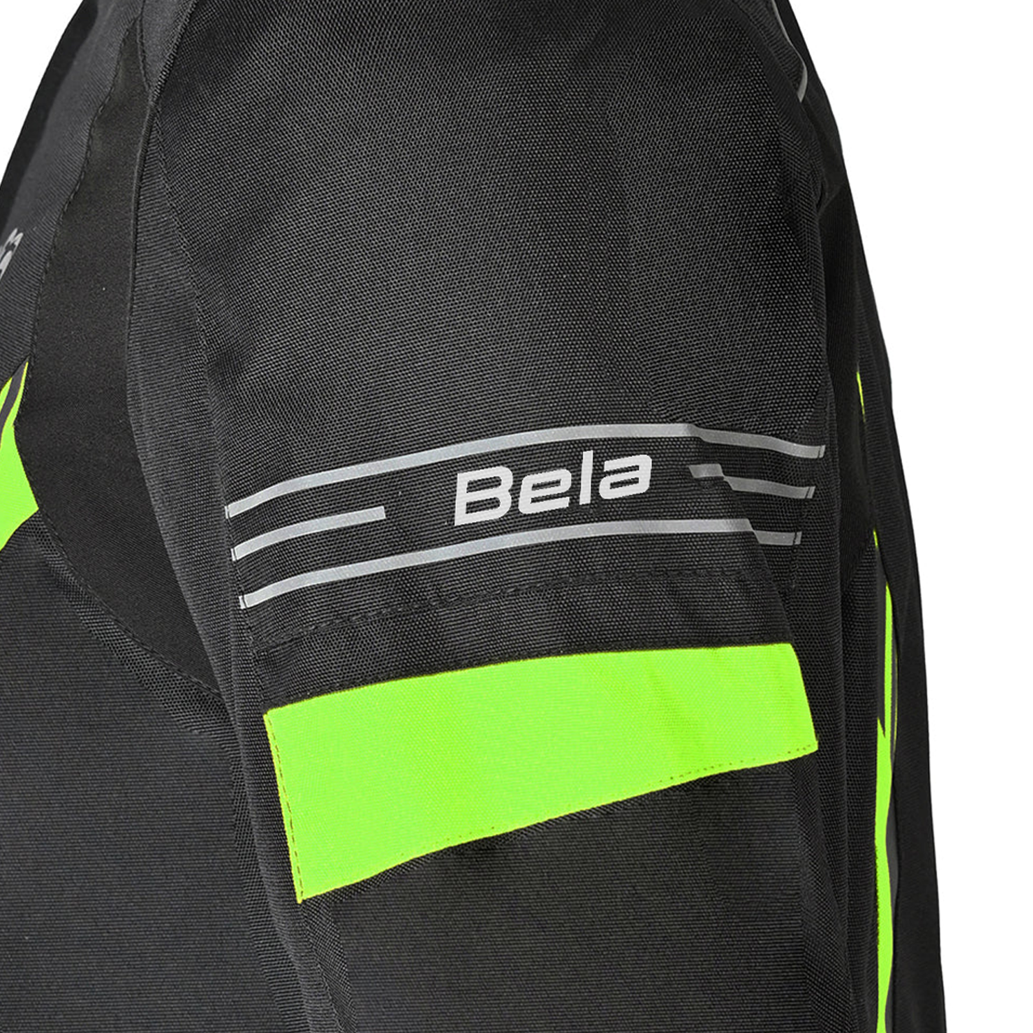 BELA BRADLEY GIACCA UOMO MOTO NERO GIALLO FLUO 