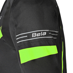 BELA BRADLEY GIACCA UOMO MOTO NERO GIALLO FLUO 