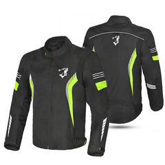BELA BRADLEY GIACCA UOMO MOTO NERO GIALLO FLUO 