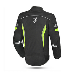 BELA BRADLEY GIACCA UOMO MOTO NERO GIALLO FLUO 