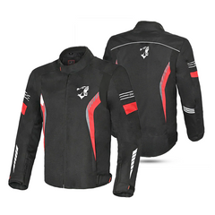 BELA BRADLEY GIACCA UOMO MOTO NERO ROSSO 