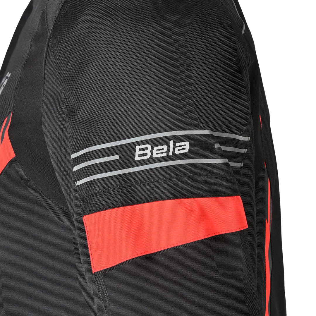 BELA BRADLEY GIACCA UOMO MOTO NERO ROSSO 