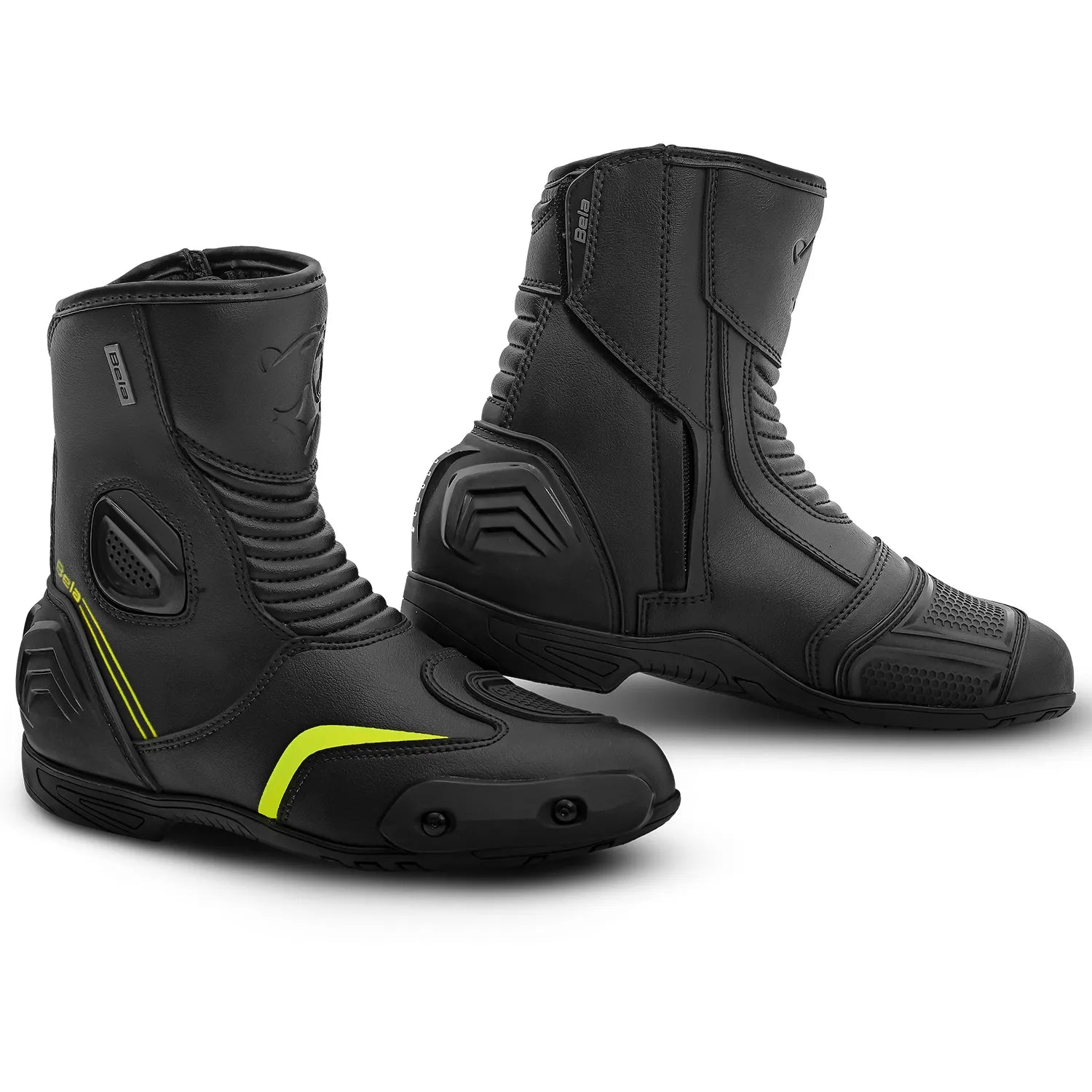 BELA FASTER 2.0 STIVALI DI MOTO NERO GIALLO 
