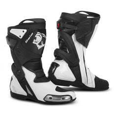 BELA RACE PRO STIVALI DI MOTO BIANCO NERO 