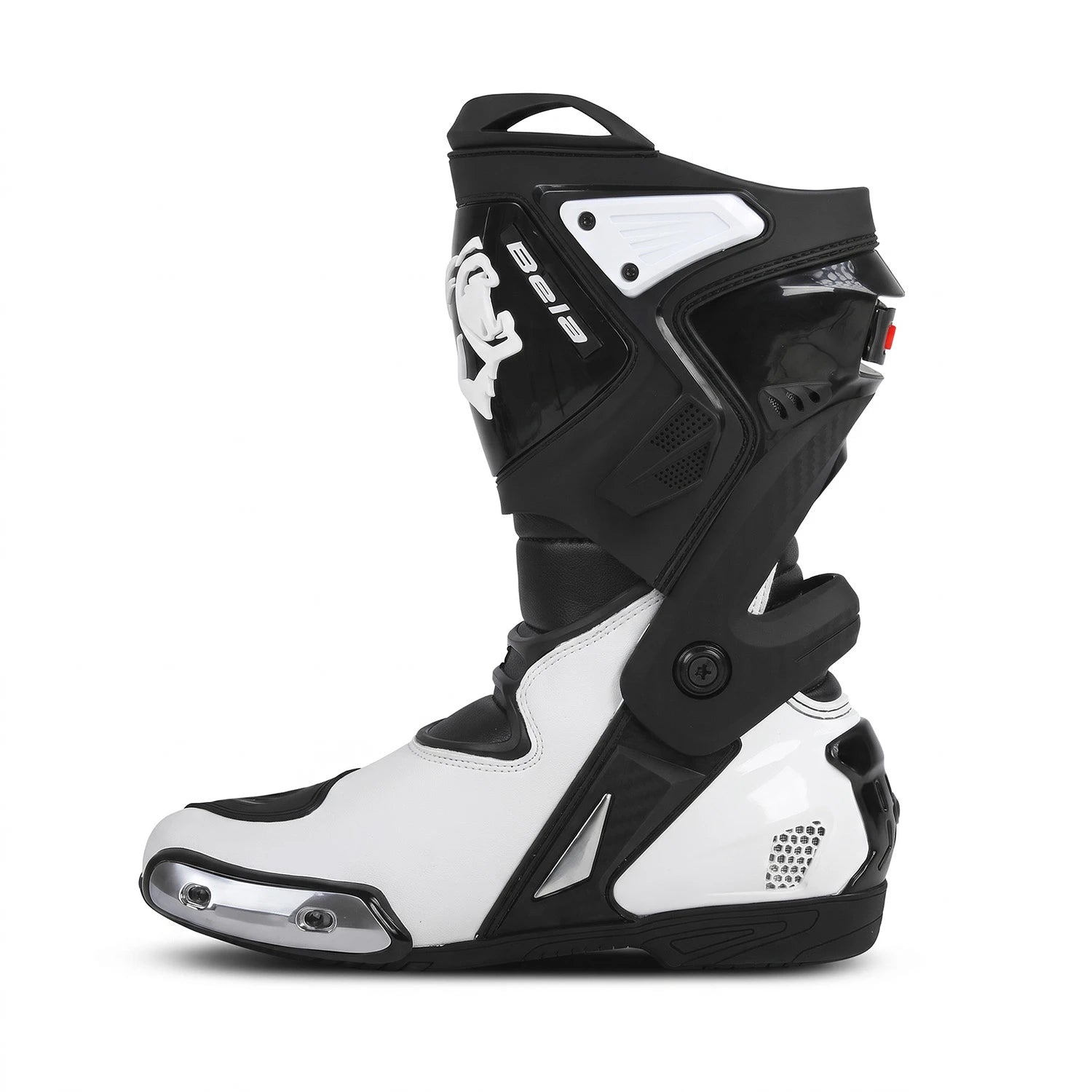 BELA RACE PRO STIVALI DI MOTO BIANCO NERO 