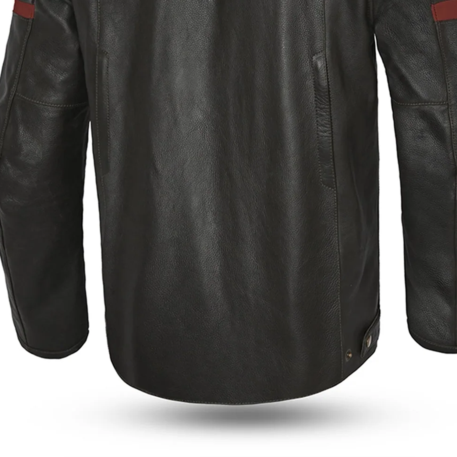 BELA GIACCA IN PELLE STARK MARRONE SCURO ROSSO 