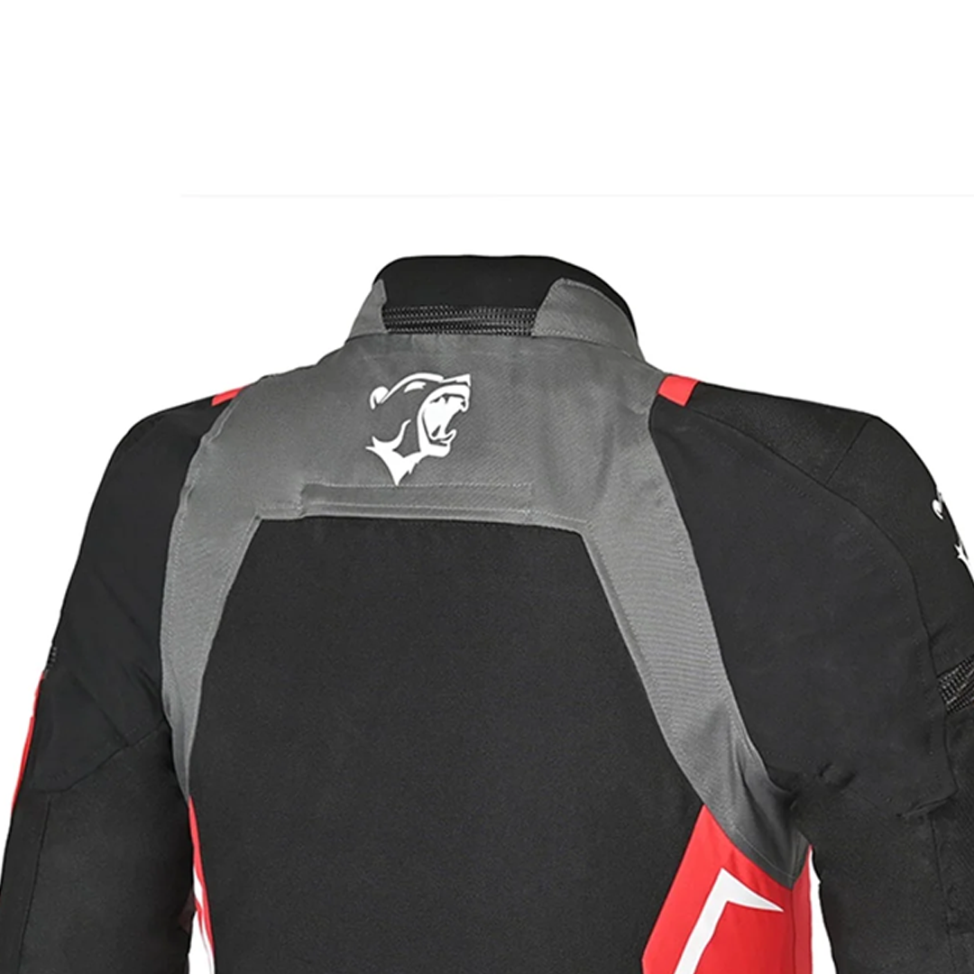 BELA CORDANIEL GIACCA MOTO NERA SCURO GRIGIO ROSSO 