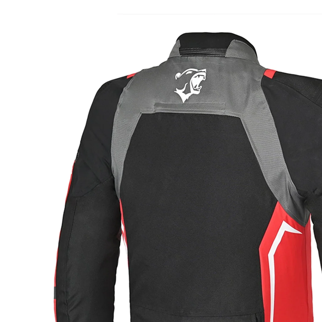 BELA CORDANIEL GIACCA MOTO NERA SCURO GRIGIO ROSSO 