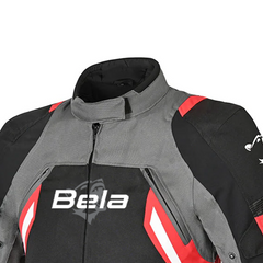 BELA CORDANIEL GIACCA MOTO NERA SCURO GRIGIO ROSSO 