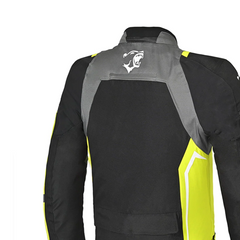 BELA CORDANIEL GIACCA MOTO NERA/GRIGIO SCURO/FLUOR GIALLO 