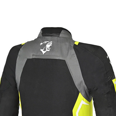 BELA CORDANIEL GIACCA MOTO NERA/GRIGIO SCURO/FLUOR GIALLO 