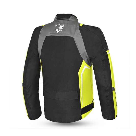 BELA CORDANIEL GIACCA MOTO NERA/GRIGIO SCURO/FLUOR GIALLO – Yamoto.it