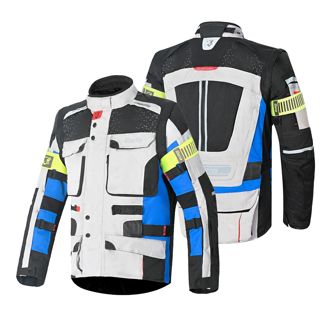 BELA CROSSROAD EXTREME WP GIACCA UOMO MOTO GHIACCIO BLU NERO 