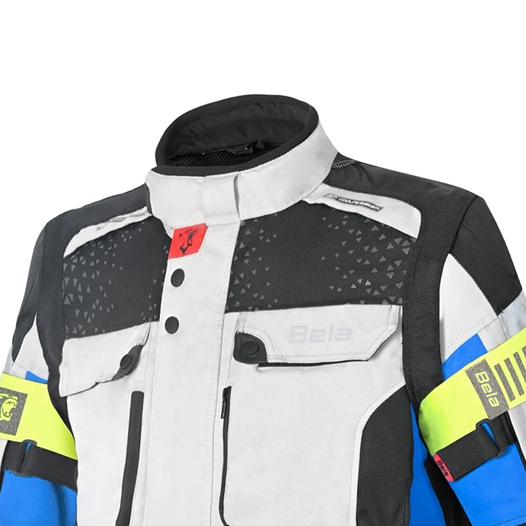 BELA CROSSROAD EXTREME WP GIACCA UOMO MOTO GHIACCIO BLU NERO 