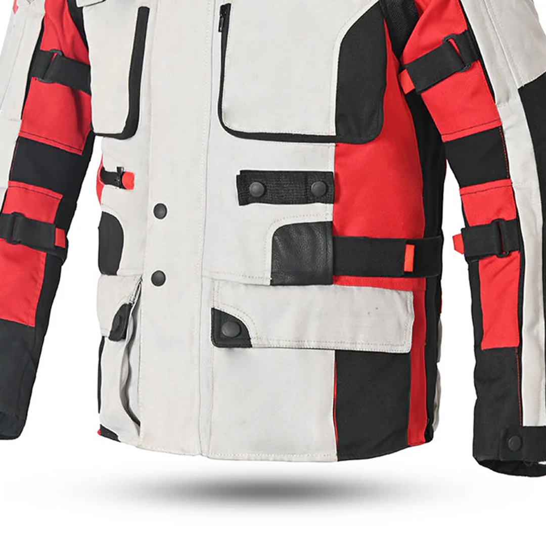 BELA CROSSROAD EXTREME WP GIACCA UOMO MOTO GRIGIO GHIACCIO ROSSO 
