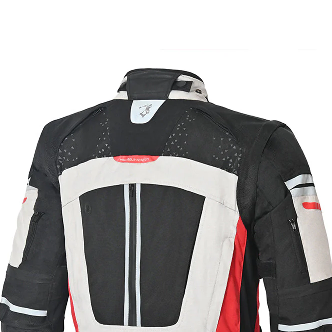 BELA CROSSROAD EXTREME WP GIACCA UOMO MOTO GRIGIO GHIACCIO ROSSO 