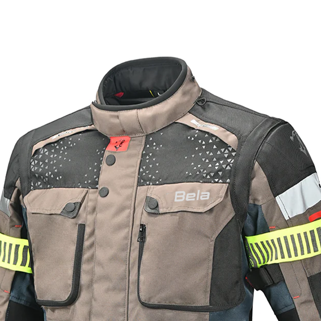 BELA CROSSROAD EXTREME WP GIACCA UOMO MOTO NAVY MARRONE 