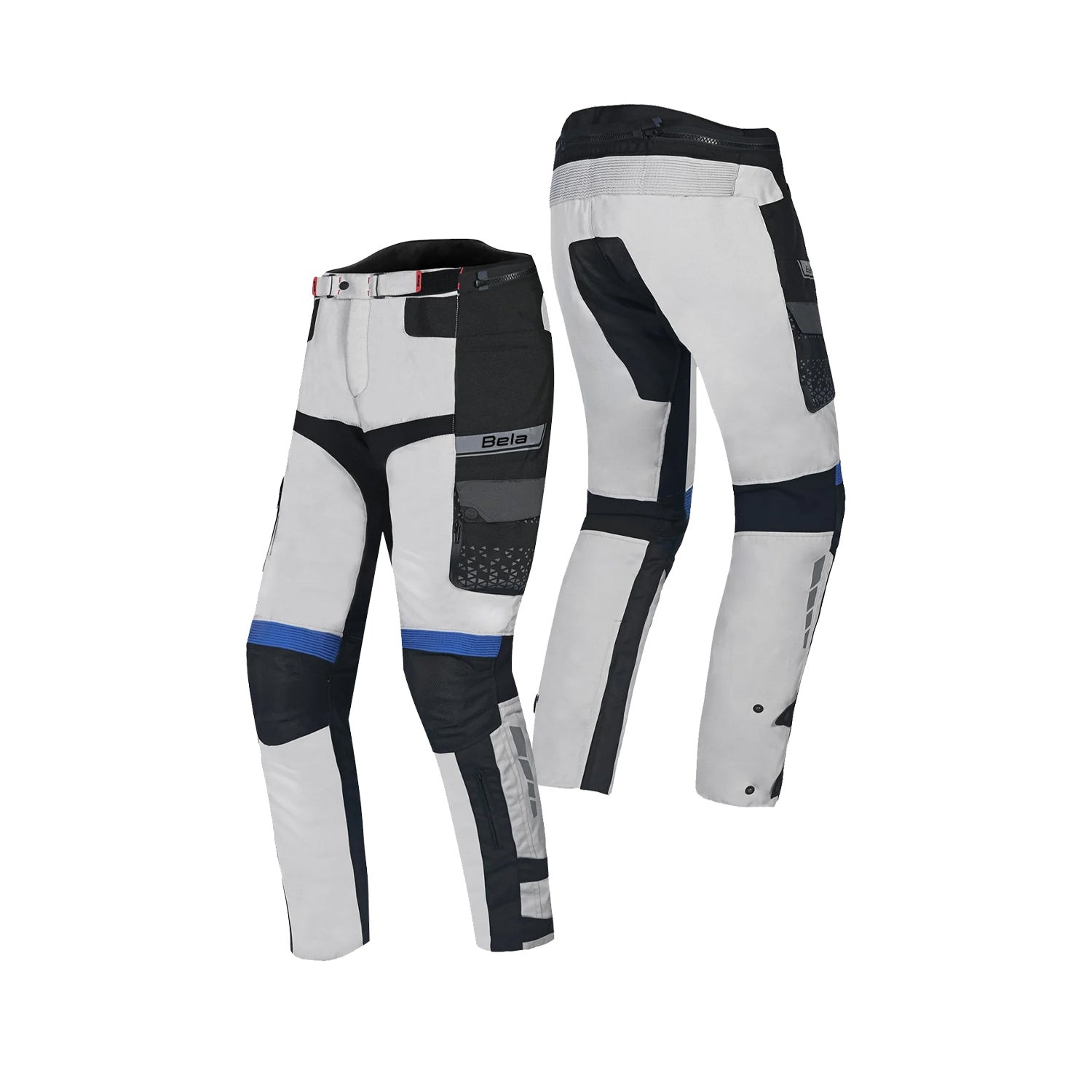 BELA CROSSROAD EXTREME WP PANTALONI UOMO MOTO GHIACCIO BLU NERO 