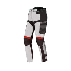 BELA CROSSROAD EXTREME WP PANTALONI UOMO MOTO TESSUTO GHIACCIO GRIGIO ROSSO 