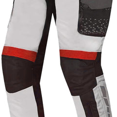BELA CROSSROAD EXTREME WP PANTALONI UOMO MOTO TESSUTO GHIACCIO GRIGIO ROSSO 