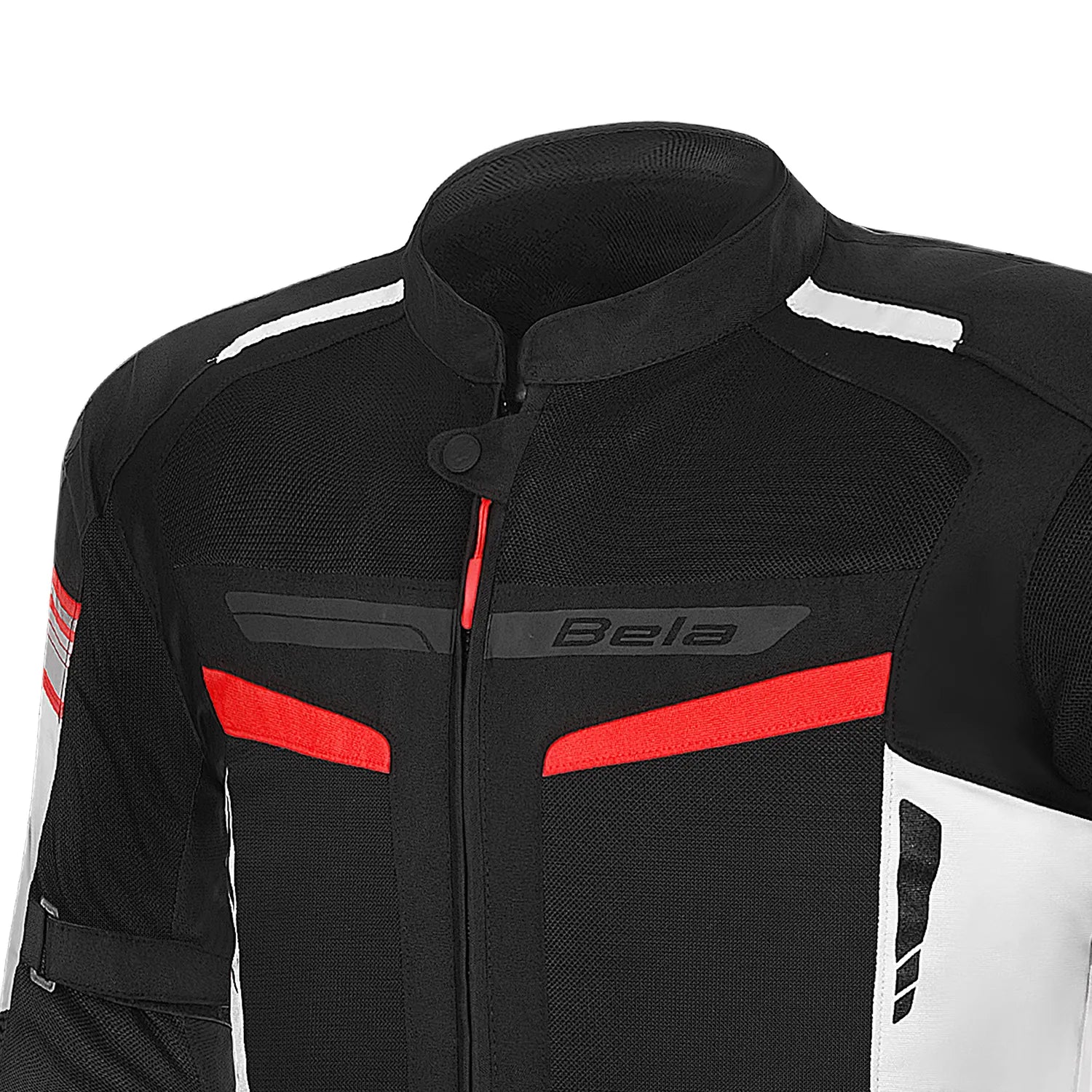 BELA SPRINTER GIACCA DI MOTO DUE STRATI UOMO NERO GHIACCIO ROSSO 