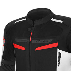 BELA SPRINTER GIACCA DI MOTO DUE STRATI UOMO NERO GHIACCIO ROSSO 