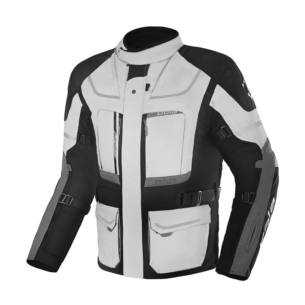 BELA TRANSFORMER 3 IN 1 GIACCA DI MOTO UOMO GHIACCIO GRIGIO NERO 