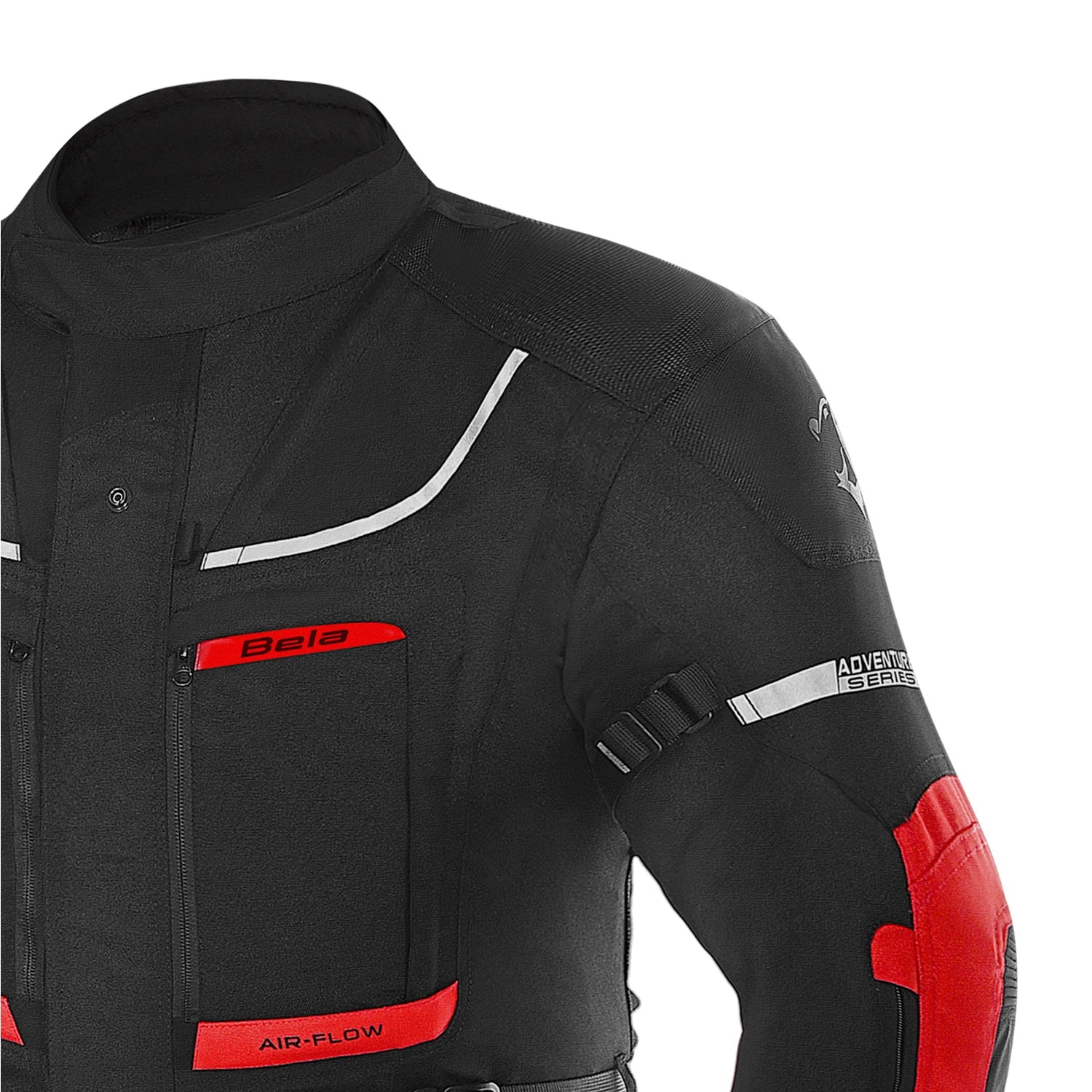 BELA TRANSFORMER 3 IN 1 GIACCA DI MOTO TURISMO NERO ROSSO 