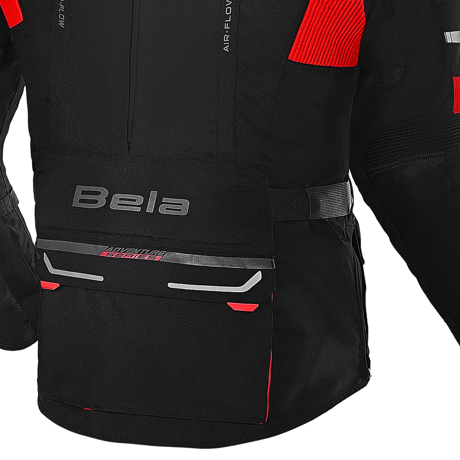 BELA TRANSFORMER 3 IN 1 GIACCA DI MOTO TURISMO NERO ROSSO 
