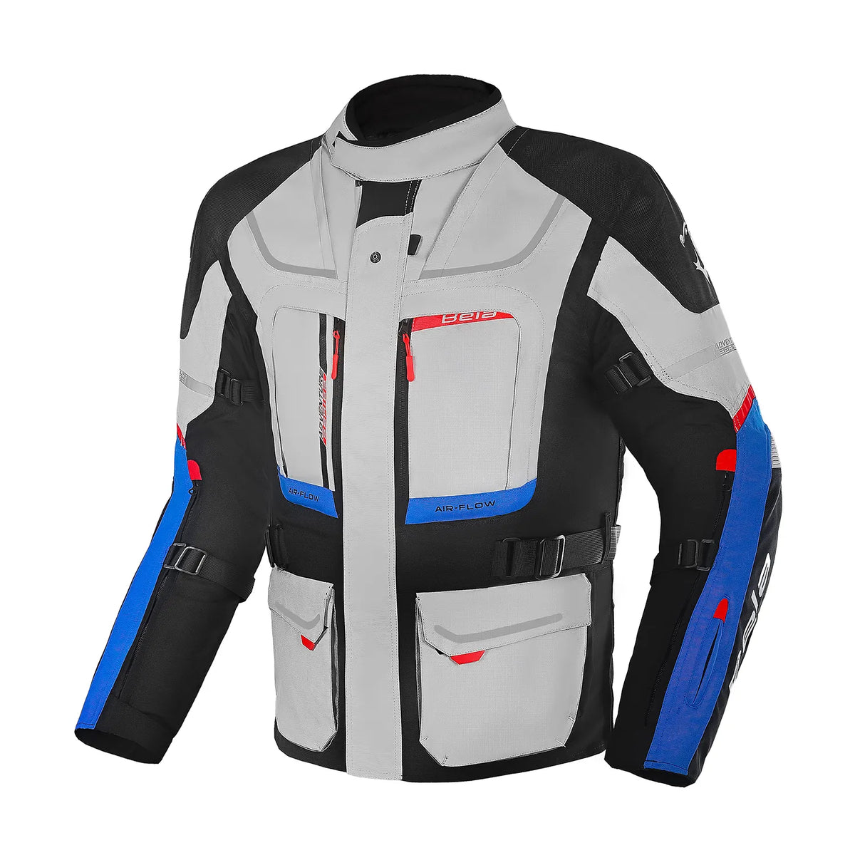 BELA TRANSFORMER GIACCA DI MOTO TURISMO GRIGIO NERO BLU 