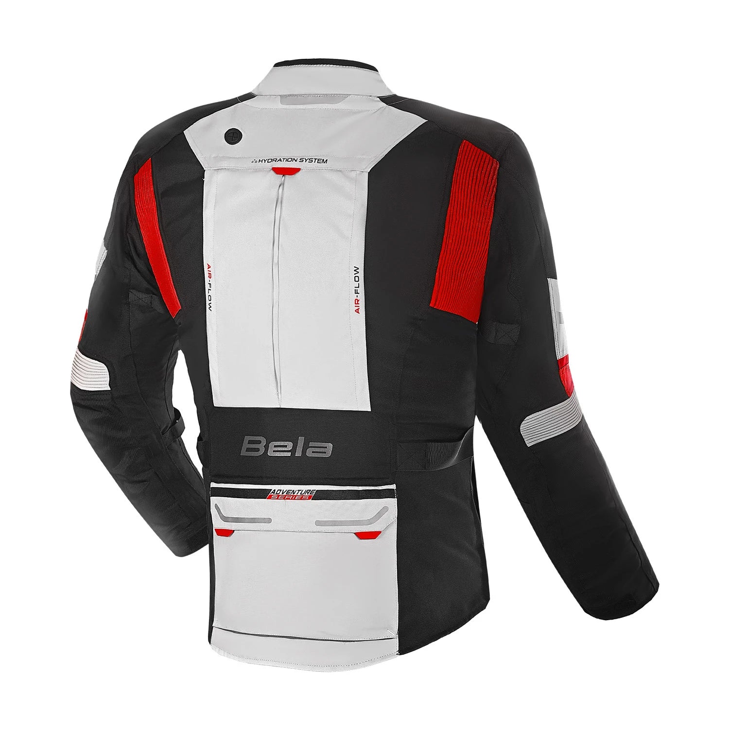 BELA TRANSFORMER 3IN1 GIACCA DI MOTO TURISMO GRIGIO NERO ROSSO 