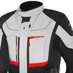 BELA TRANSFORMER 3IN1 GIACCA DI MOTO TURISMO GRIGIO NERO ROSSO 