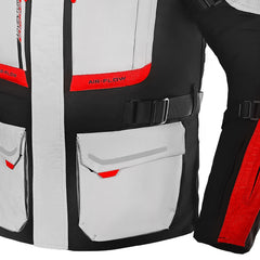 BELA TRANSFORMER 3IN1 GIACCA DI MOTO TURISMO GRIGIO NERO ROSSO 