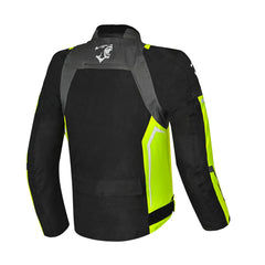 BELA CORDANIEL GIACCA DI MOTO NERO GRIGIO BUIO GIALLO FLUOR 