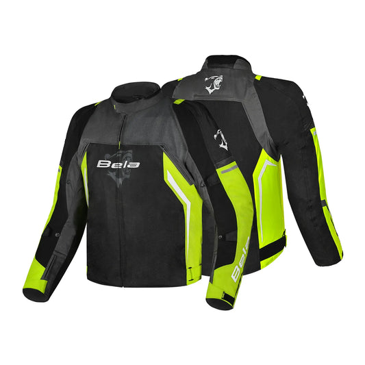 Bela Cordaniel Motorcycle Jacket Black/Dark Grey/Fluor Yellow – Yamoto.it