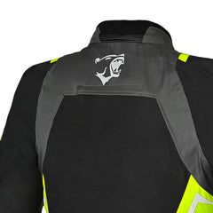 BELA CORDANIEL GIACCA DI MOTO NERO GRIGIO BUIO GIALLO FLUOR 