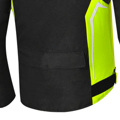 BELA CORDANIEL GIACCA DI MOTO NERO GRIGIO BUIO GIALLO FLUOR 
