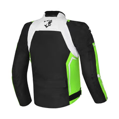BELA CORDANIEL GIACCA DI MOTO UOMO NERO GHIACCIO VERDE FLOU 