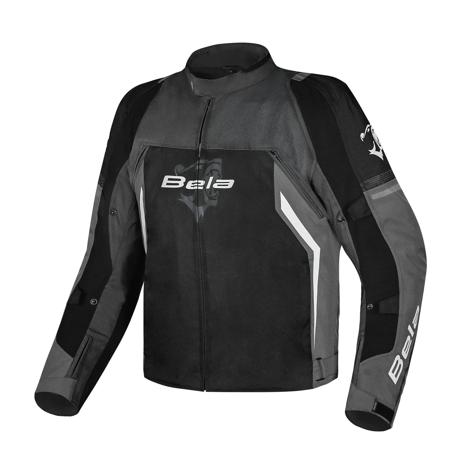BELA CORDANIEL GIACCA DI MOTO UOMO NERO GRIGIO SCURO 