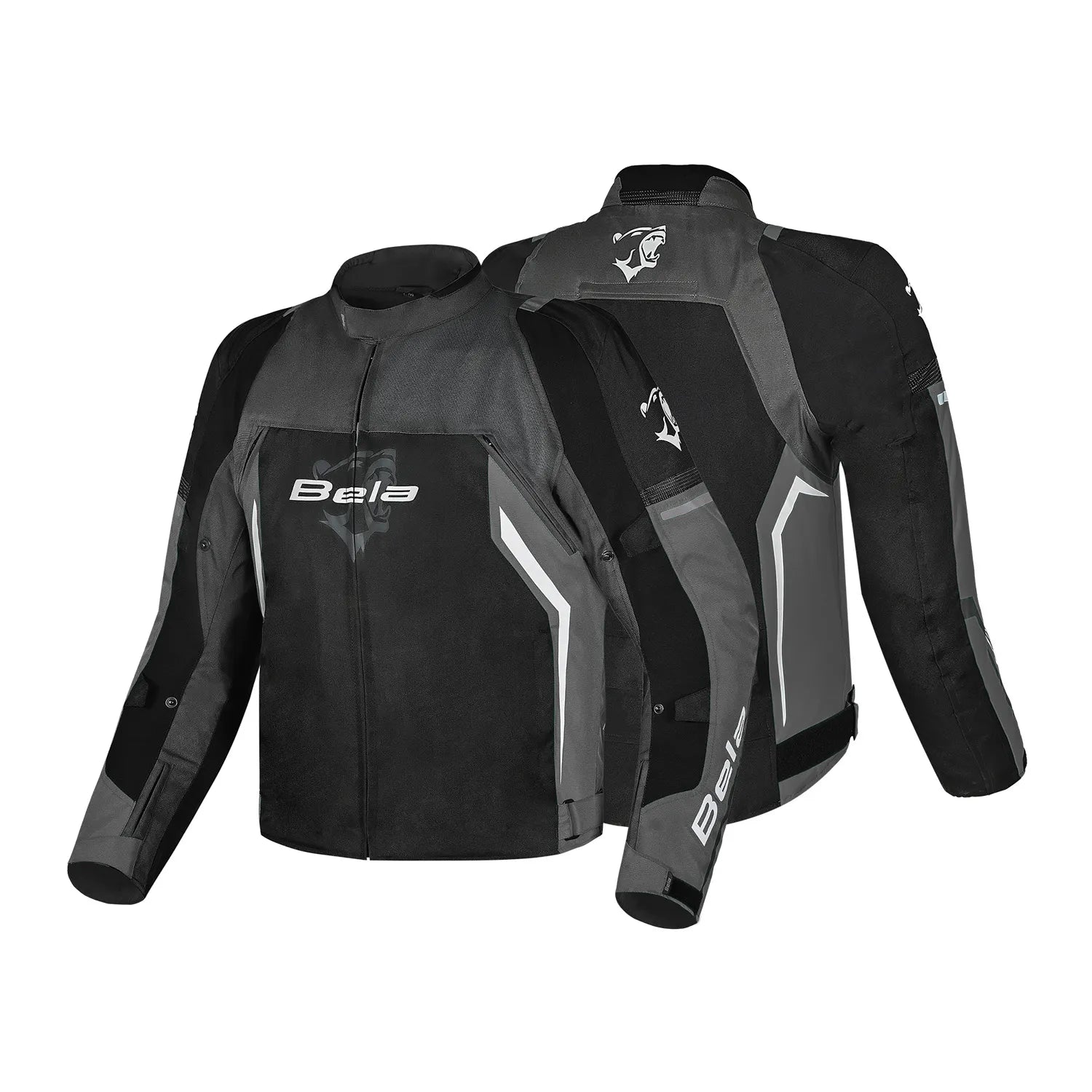 BELA CORDANIEL GIACCA DI MOTO UOMO NERO GRIGIO SCURO 
