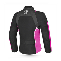 BELA ELANUR CHAQUETA DE MOTO MUJER NEGRO ANTRACITA ROSA 
