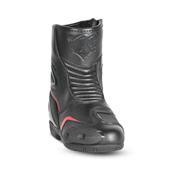BELA FASTER 2.0 RACING MOTOCICLO STIVALI NERO ROSSO 