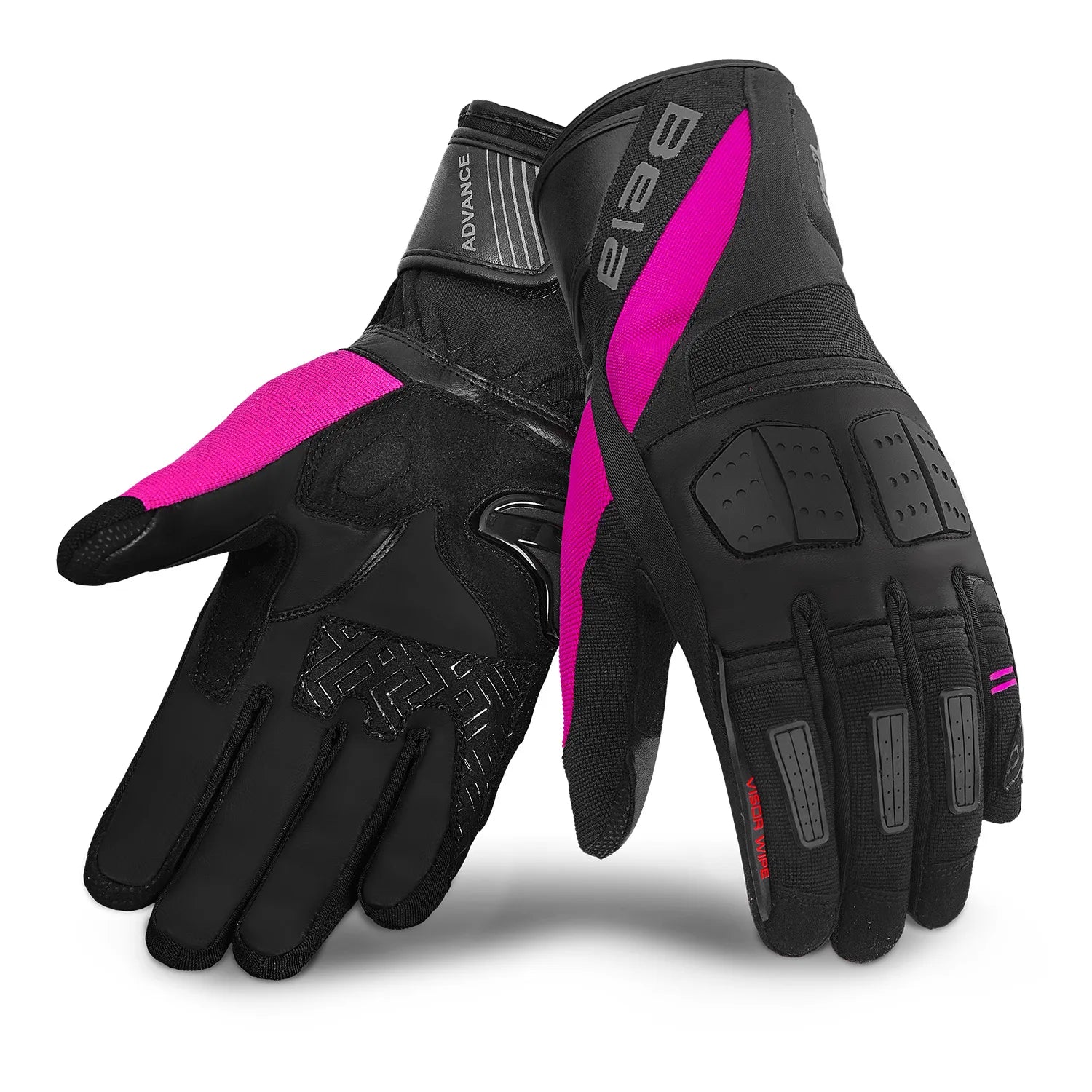 BELA HIGHWAY GUANTI DI MOTO DONNA NERO ROSA 