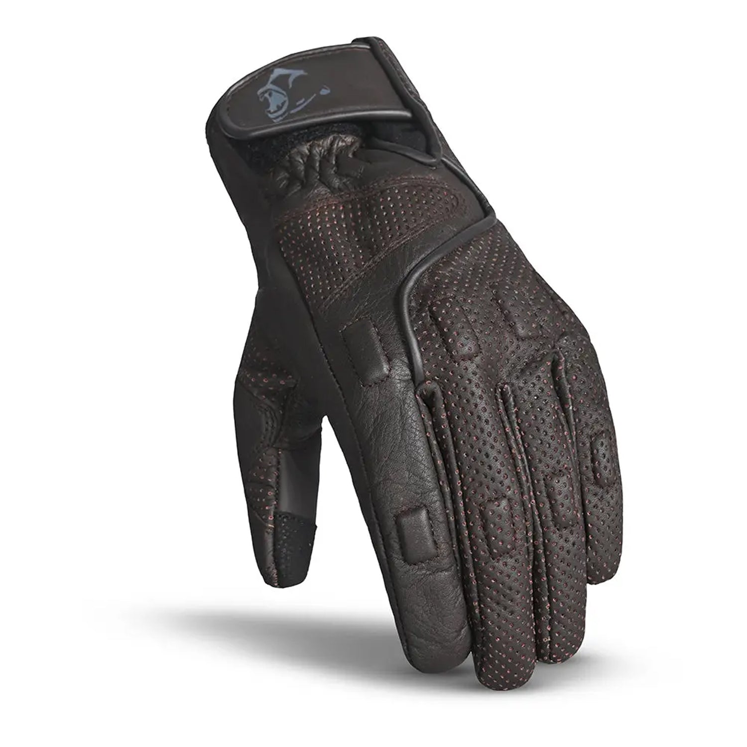 BELA APOLO GUANTES DE MOTO PIEL MARRÓN 