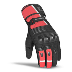 BELA Guante Piel Ice Winter Lady WP Negro/Rojo 