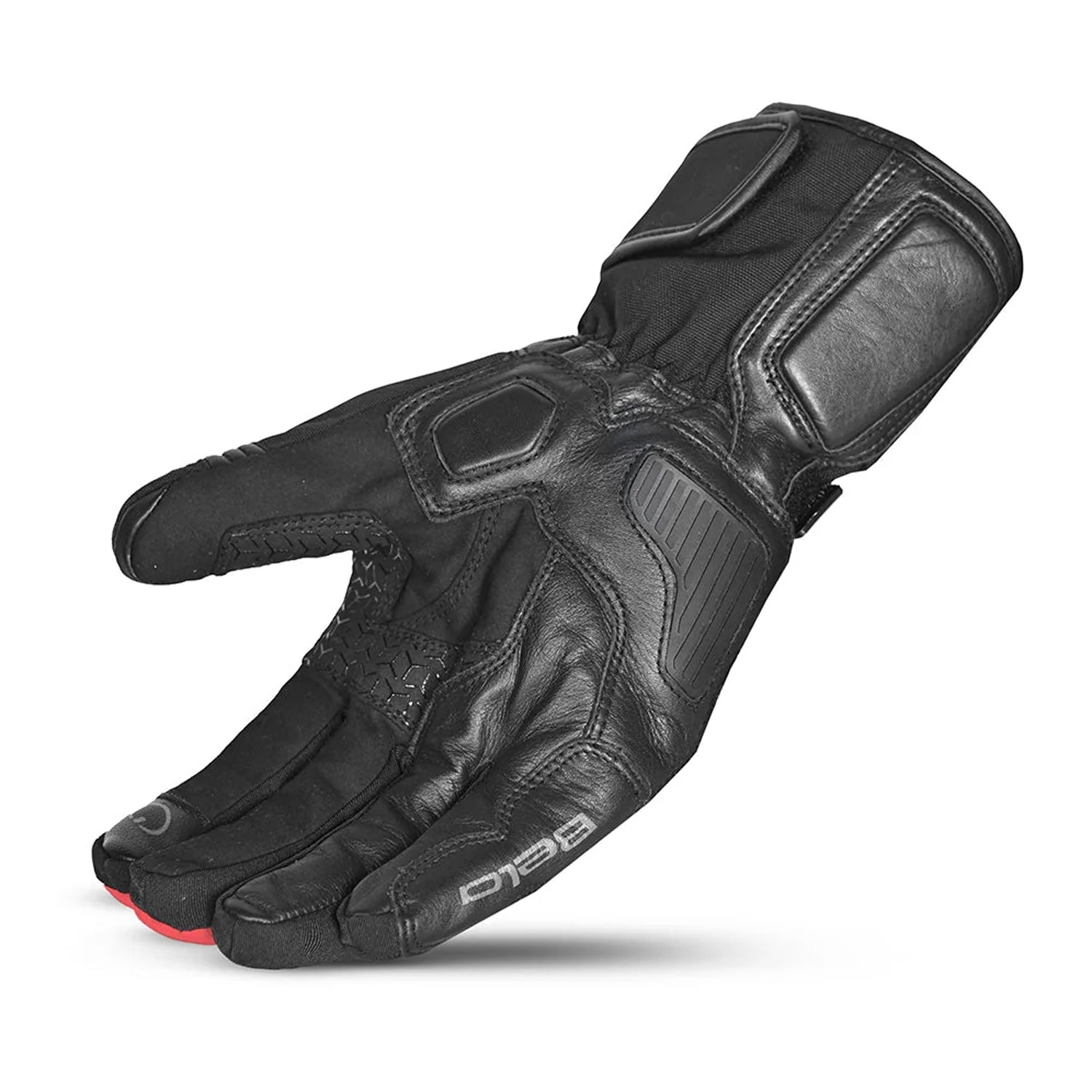 BELA Guante Piel Ice Winter Lady WP Negro/Rojo 